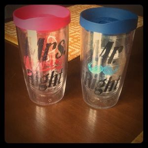 New Mr and Mrs Always Right Tervis cups